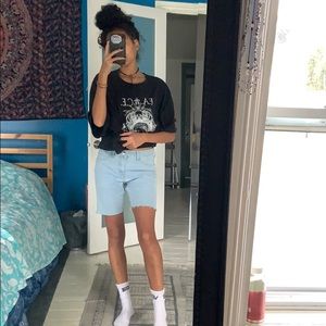 H&M Lightwash Denim Boy Short